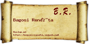 Bagosi Renáta névjegykártya